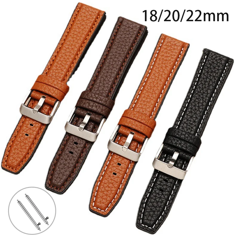 Suede Strap Watch - 세이코 남녀공용 방수 가죽 손목 스트랩,