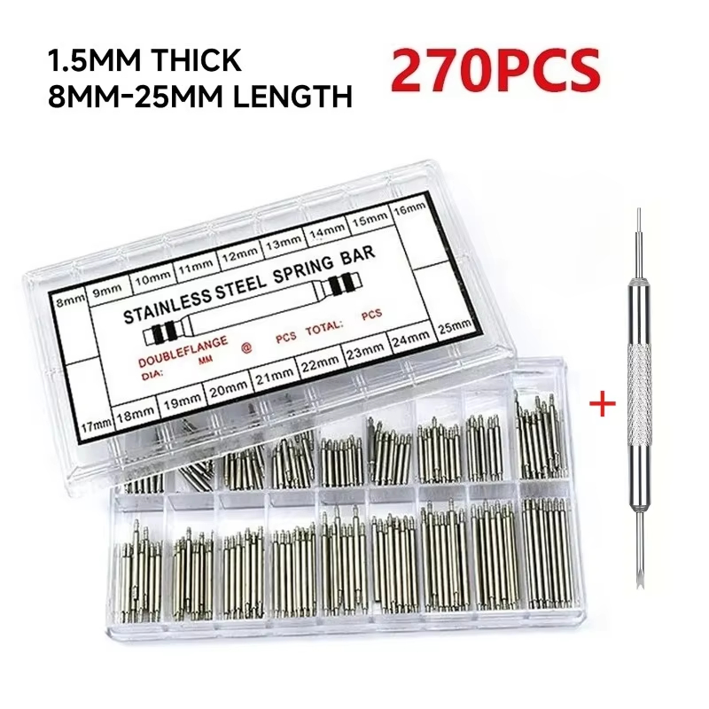 270pcs 스테인레스 스틸 스프링 바 세트 직경 1. - Spring Bar Tool Set 리뷰 및 가격