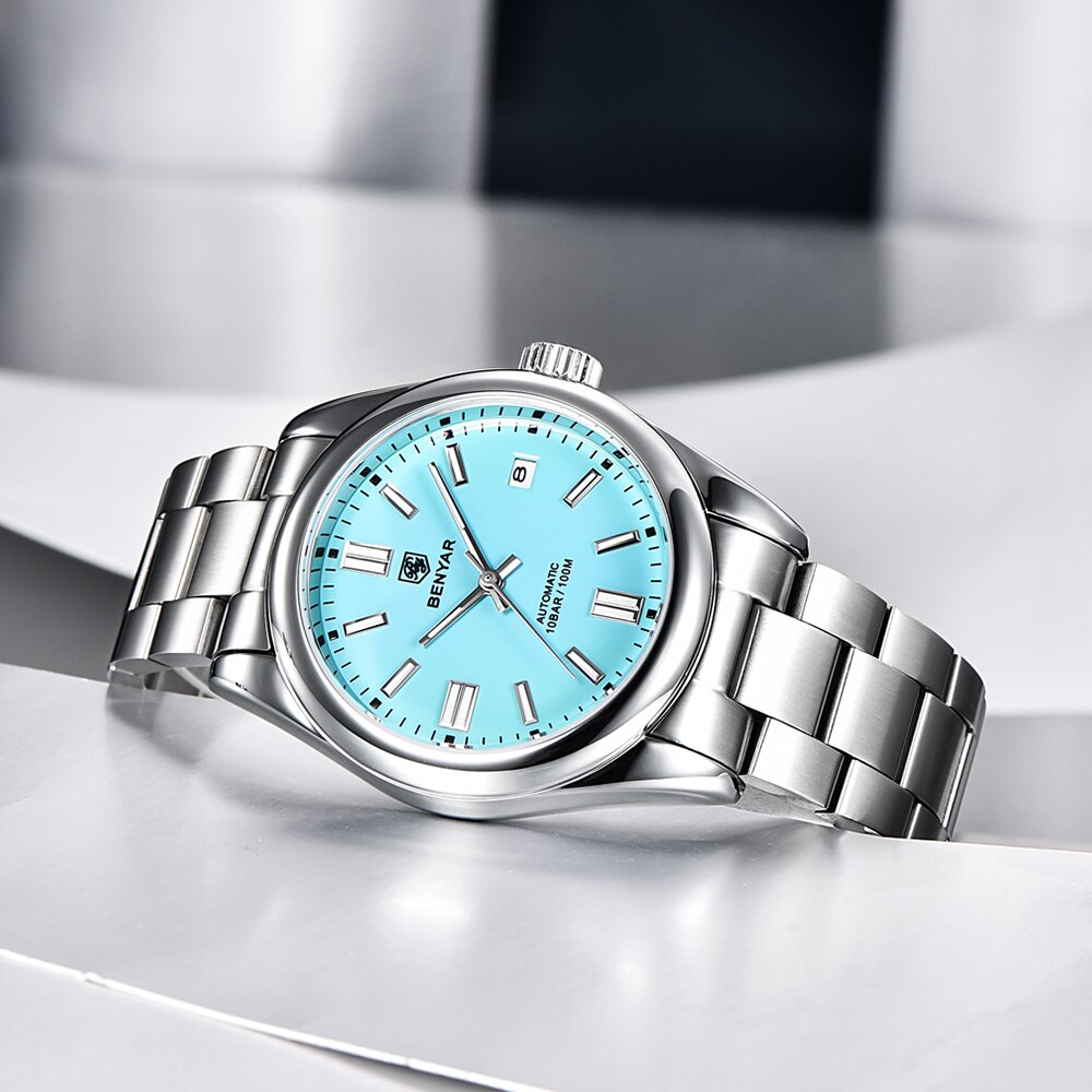 BENYAR 새로운 최고급 남성용 자동 시계 10Bar - Stainless Bracelet Diver 리뷰 및 가격