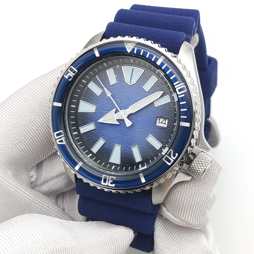 비즈니스 41MM NH36 자동 기계식 시계 사파이어  - Rubber Strap Diver 리뷰 및 가격