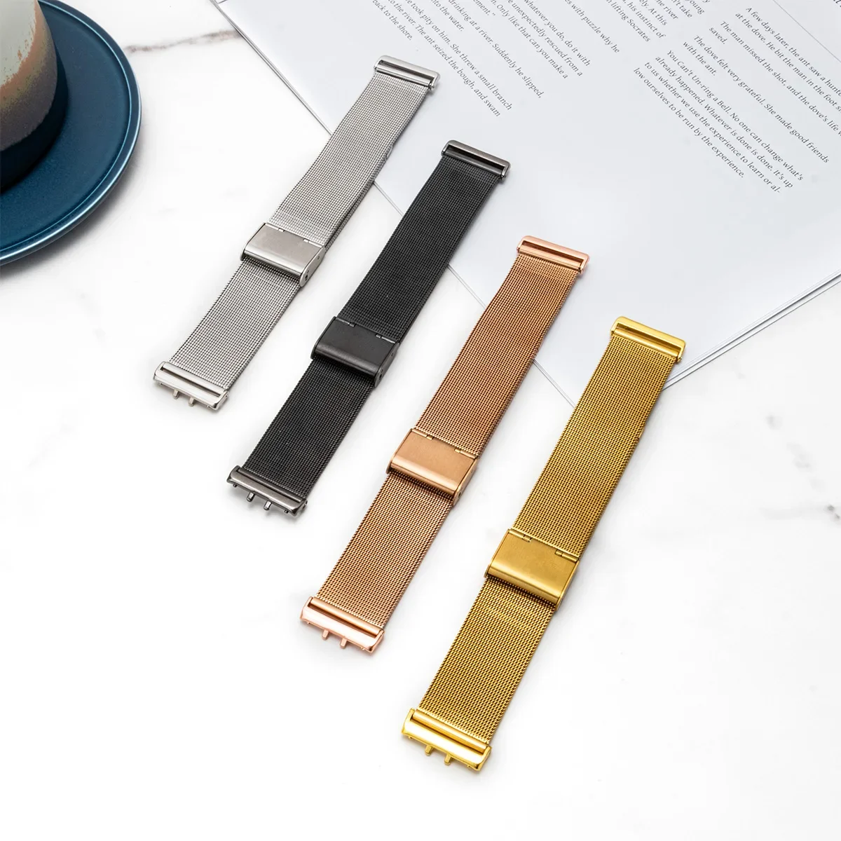 삼성 갤럭시 워치 핏 3용 스테인리스 스틸 스트랩 럭셔 - Mesh Strap Metal 리뷰 및 가격