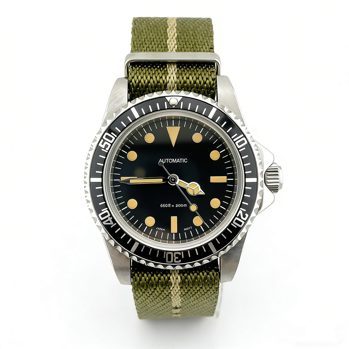 39.5mm 다이버 레트로 시계 사파이어 글래스 밀서브 - Tropic Strap Vintage 리뷰 및 가격