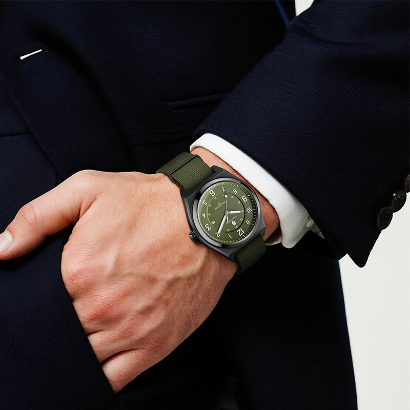 SAPPHERO 남성용 스포츠 쿼츠 시계 밀리터리 스타 - Tropic Strap Vintage 리뷰 및 가격